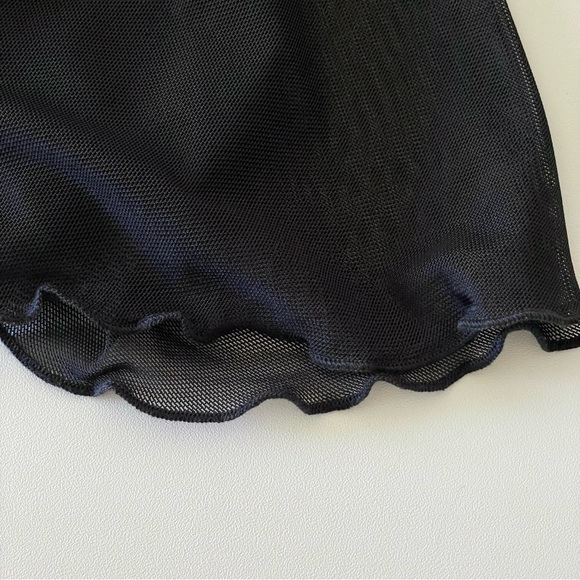 NWT Dolls Kill Sugar Thrillz Last First Date Mesh Flares Sheer Pant Black Small - Picture 13 of 15